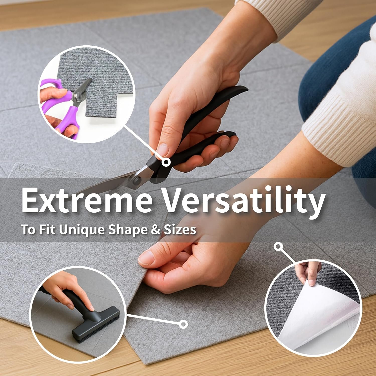 CozyDen Non Slip Rug Gripper Pads - Image 5