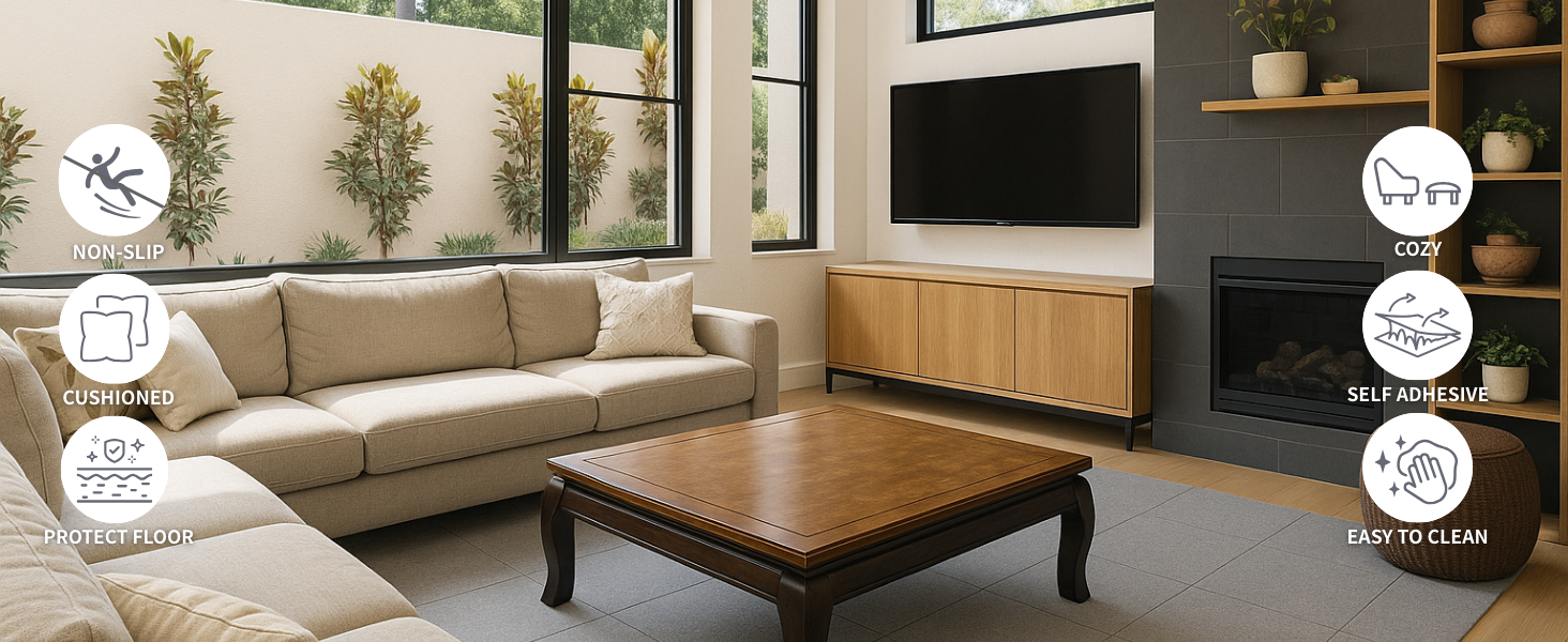 CozyDen Non Slip Rug Gripper Pads - Image 8