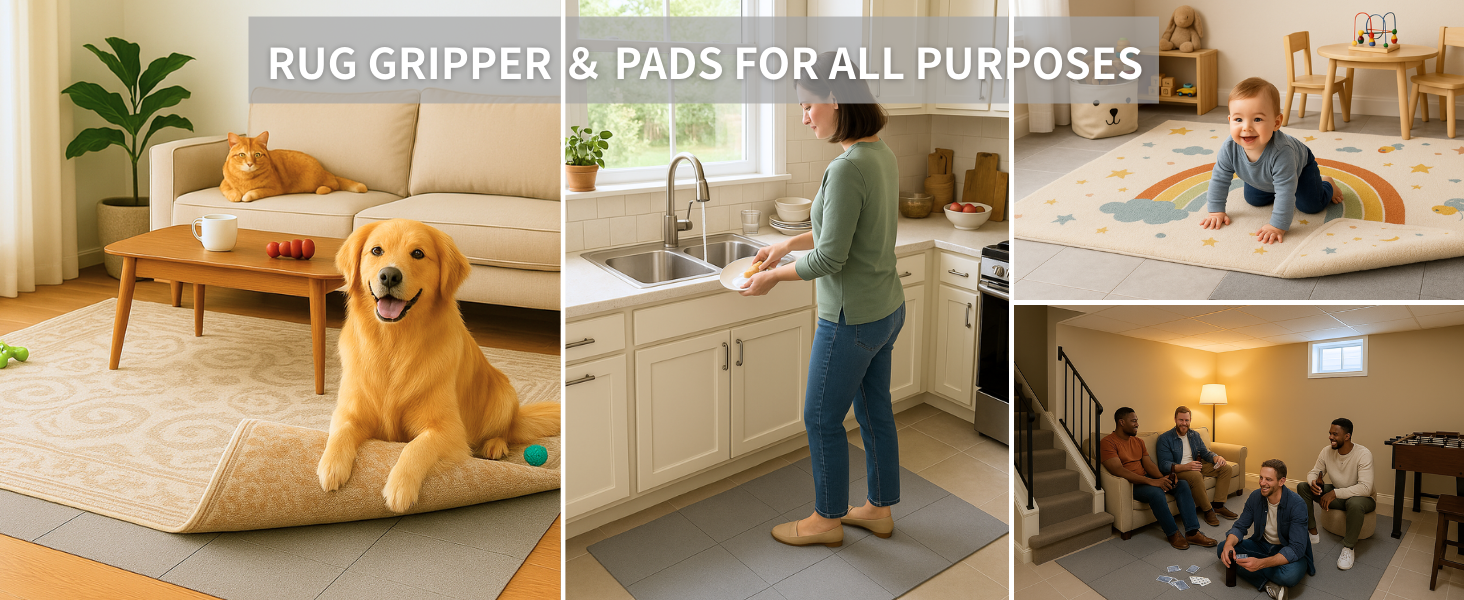 CozyDen Non Slip Rug Gripper Pads - Image 9